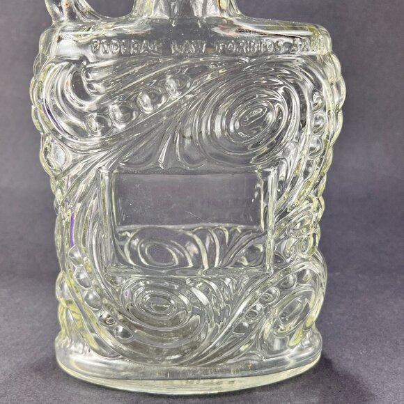 VTG Old Forester KY Whiskey Bottle Decanter Kimble Glass Co Embossed Swirls 50's - Picture 11 of 16
